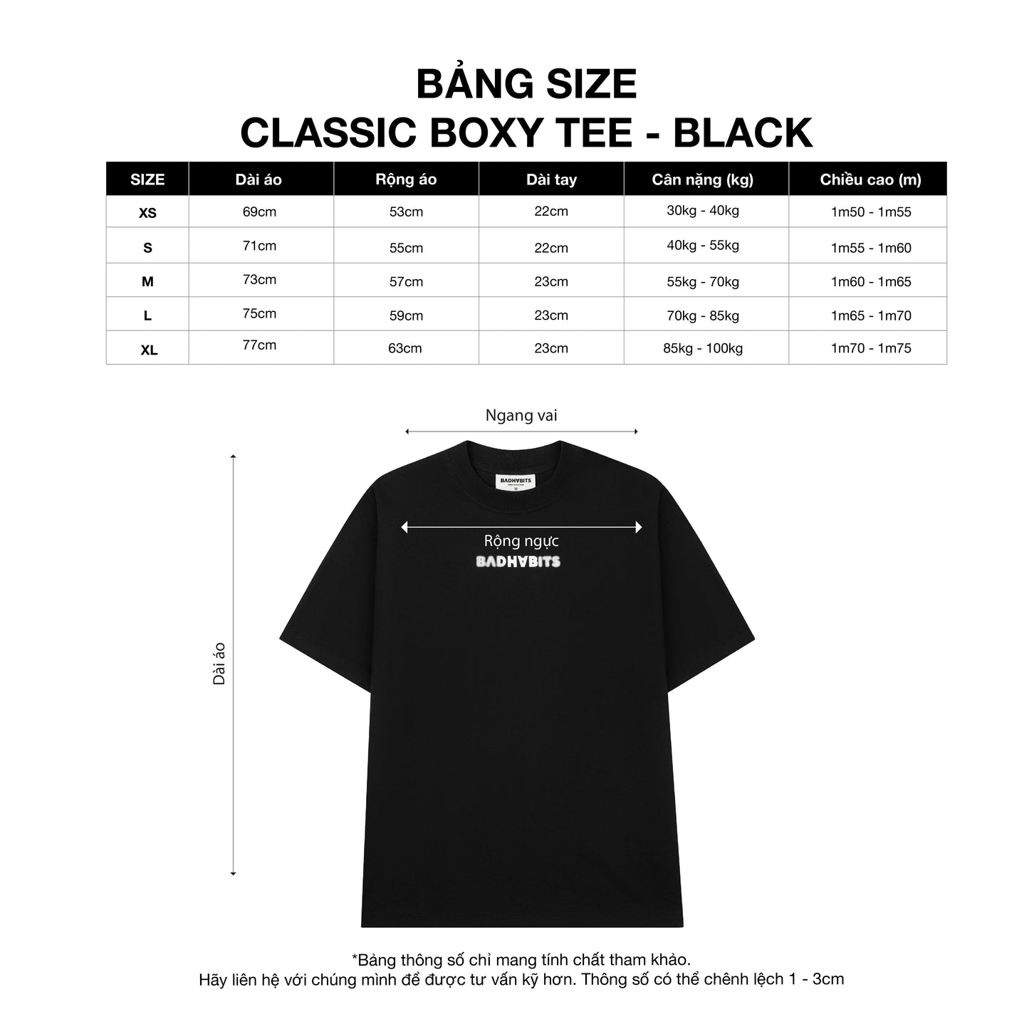 CLASSIC REGULAR TEE - BLACK