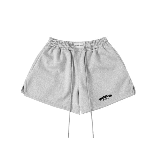 "WHENEVER" BASIC SWEATSHORTS SS25 / PREMIUM GREY