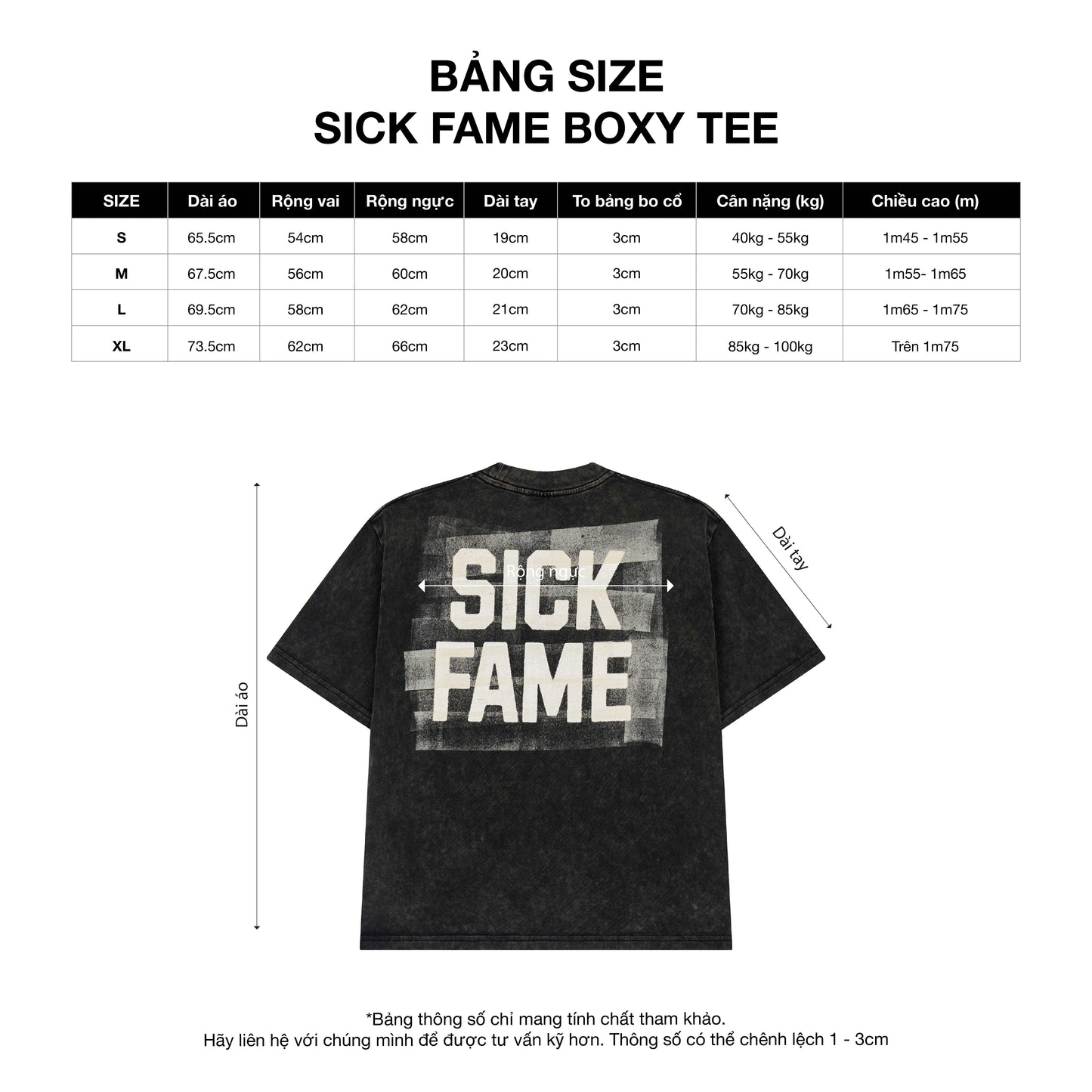 SICK FAME TEE - BAD HABITS