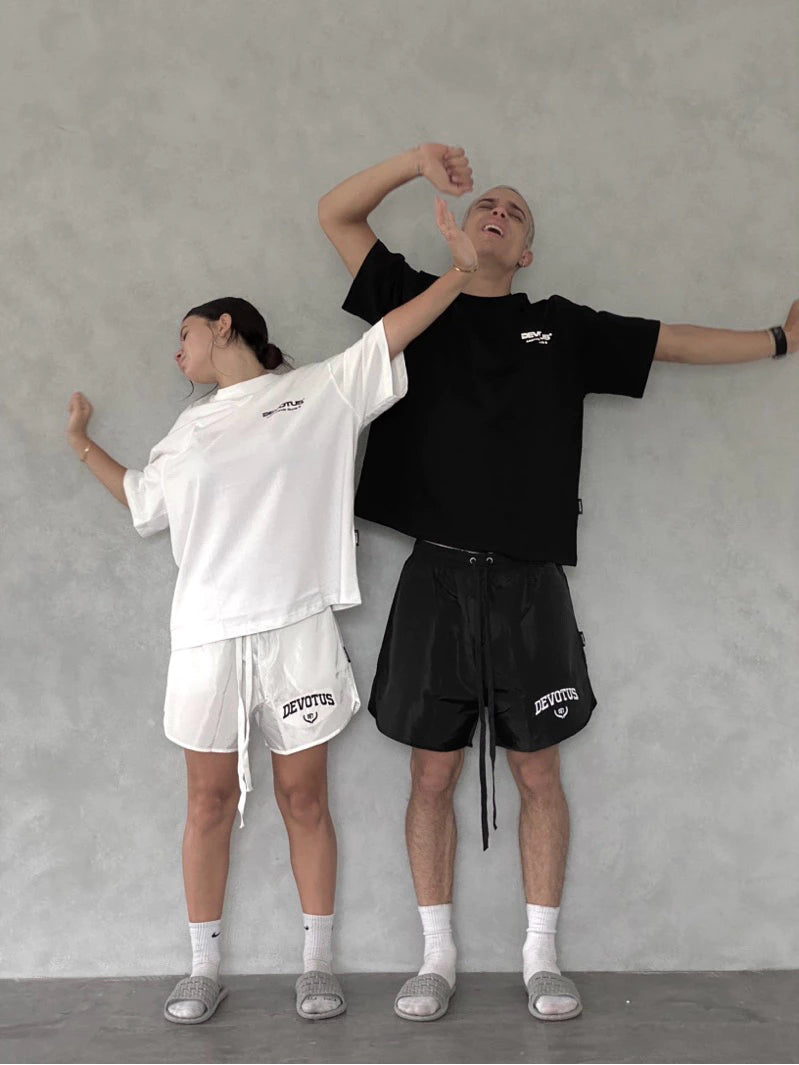 Quần short vải dù Devotus Unisex form rộng ống rộng