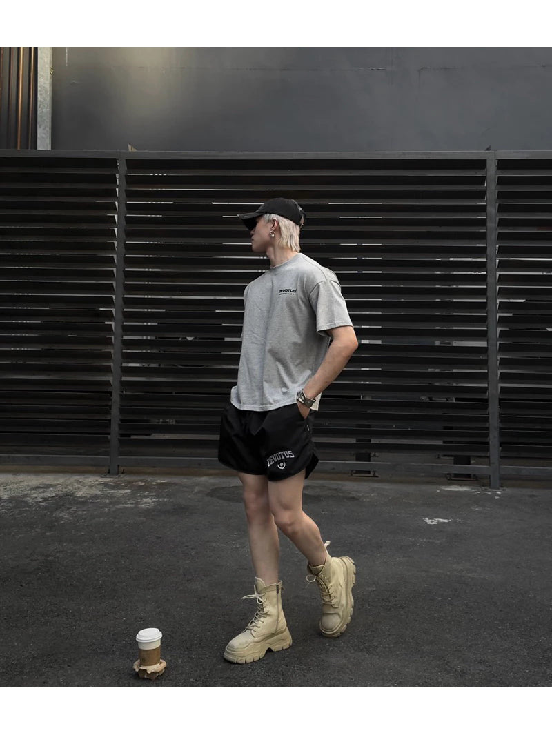 Quần short vải dù Devotus Unisex form rộng ống rộng