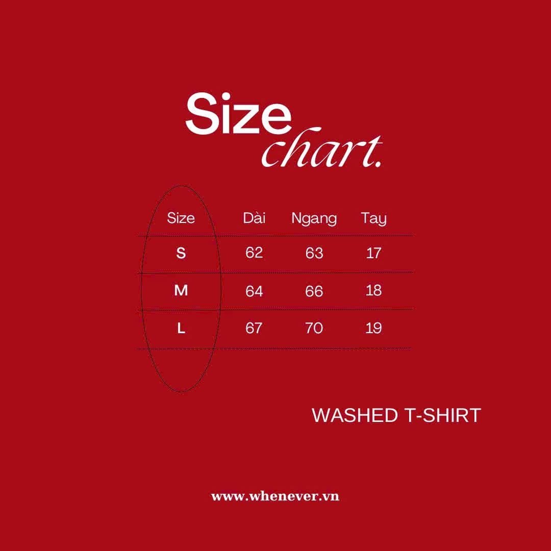 “WHENEVER” WASHED T-SHIRT / GREY