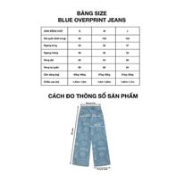 Bad Rabbit "BLUE OVERPRINT" Jeans