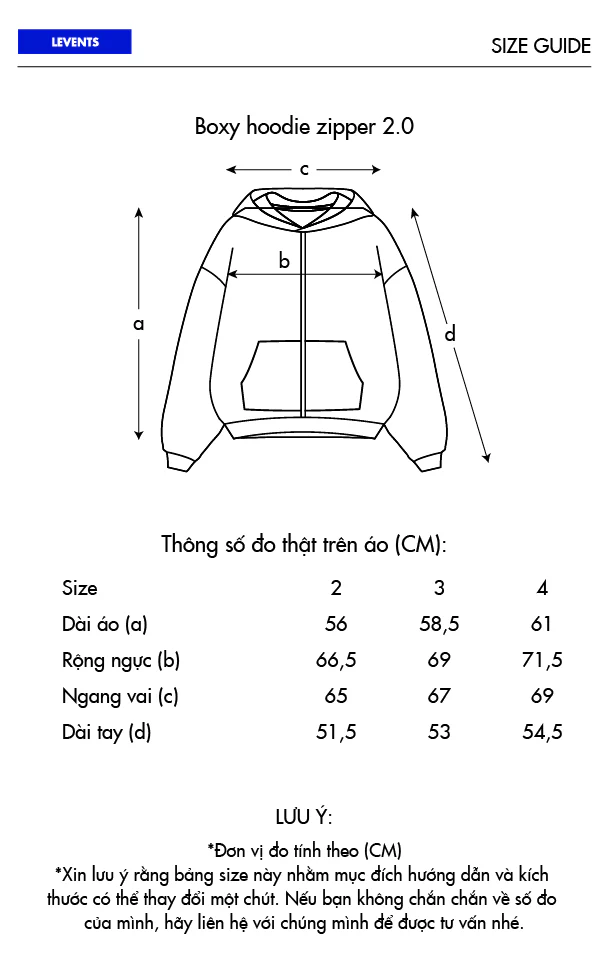 Levents® Classic Boxy Zipper Hoodie 2.0