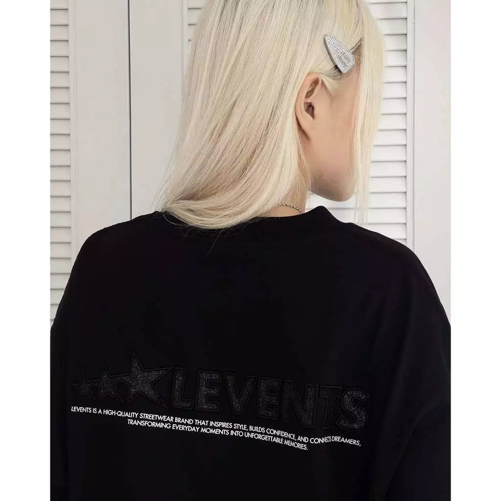 Levents Blink Blink XL Logo Oversized Tee/ Black