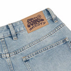 DirtyCoins Denim Shorts Studs - Blue Wash