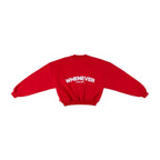 “WHENEVER” BASIC SWEATER / RED