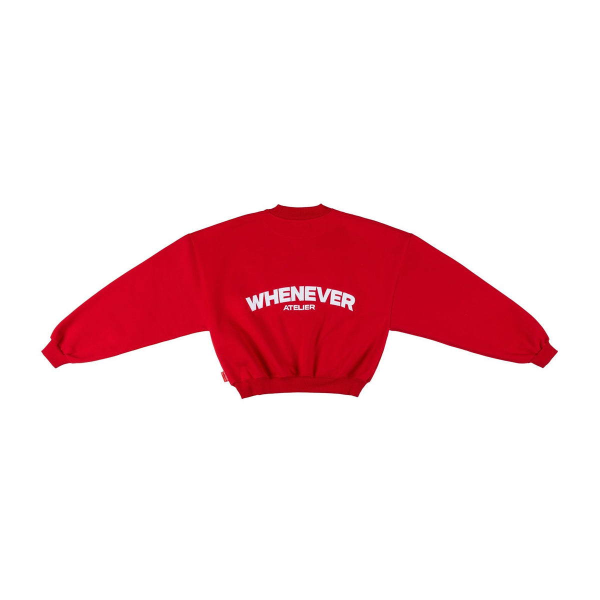 “WHENEVER” BASIC SWEATER / RED