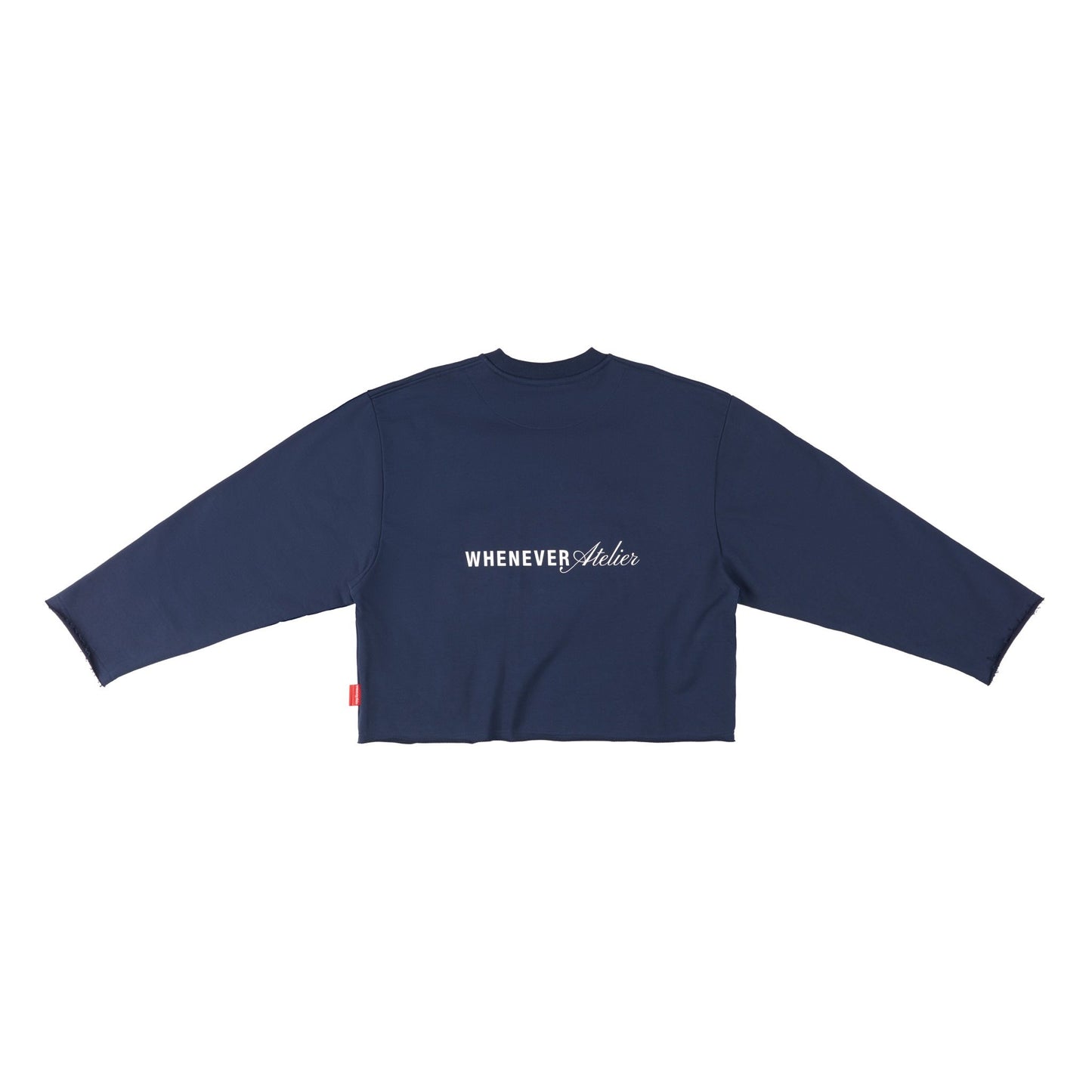 “WHENEVER” BEAR LONG SLEEVES T-SHIRT / NAVY