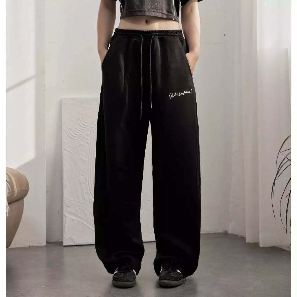 WNS Signature Pant - Quần Nỉ Dài Ống Rộng Form Unisex