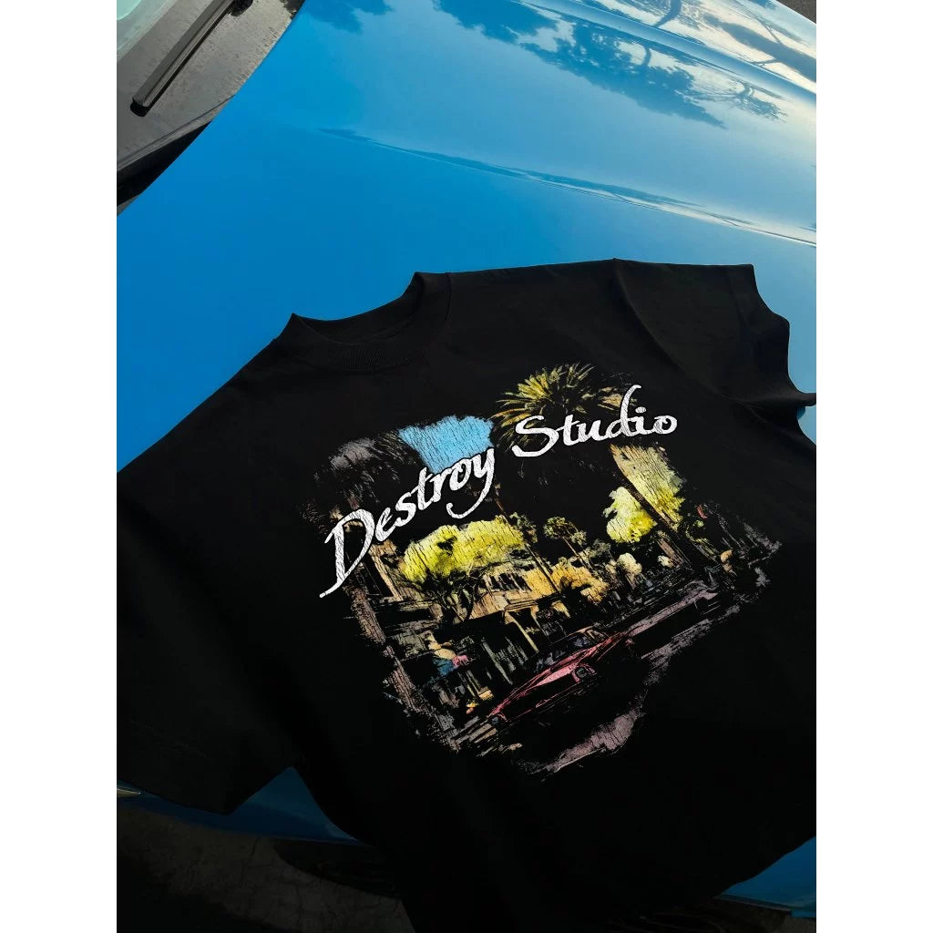 Áo Thun Boxy DESTROY STUDIO Reternity Concept Design Cotton 250gsm