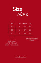 “WHENEVER” BASIC LOGO VER2 T-SHIRT / WHITE