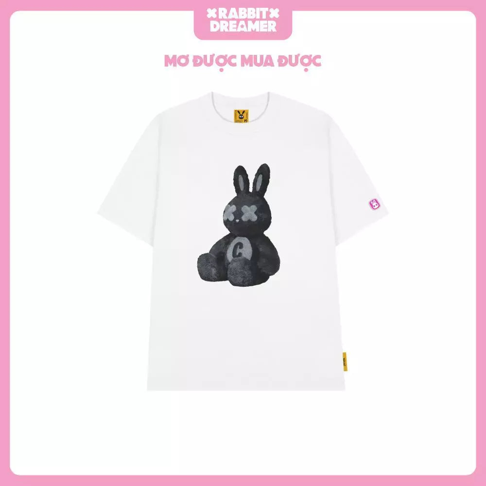 RABBIT DREAM TEE - DREAMER COLLECTION | BLACK - WHITE |