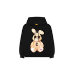 LOVEABLE RABBIT HOODIE – BLACK