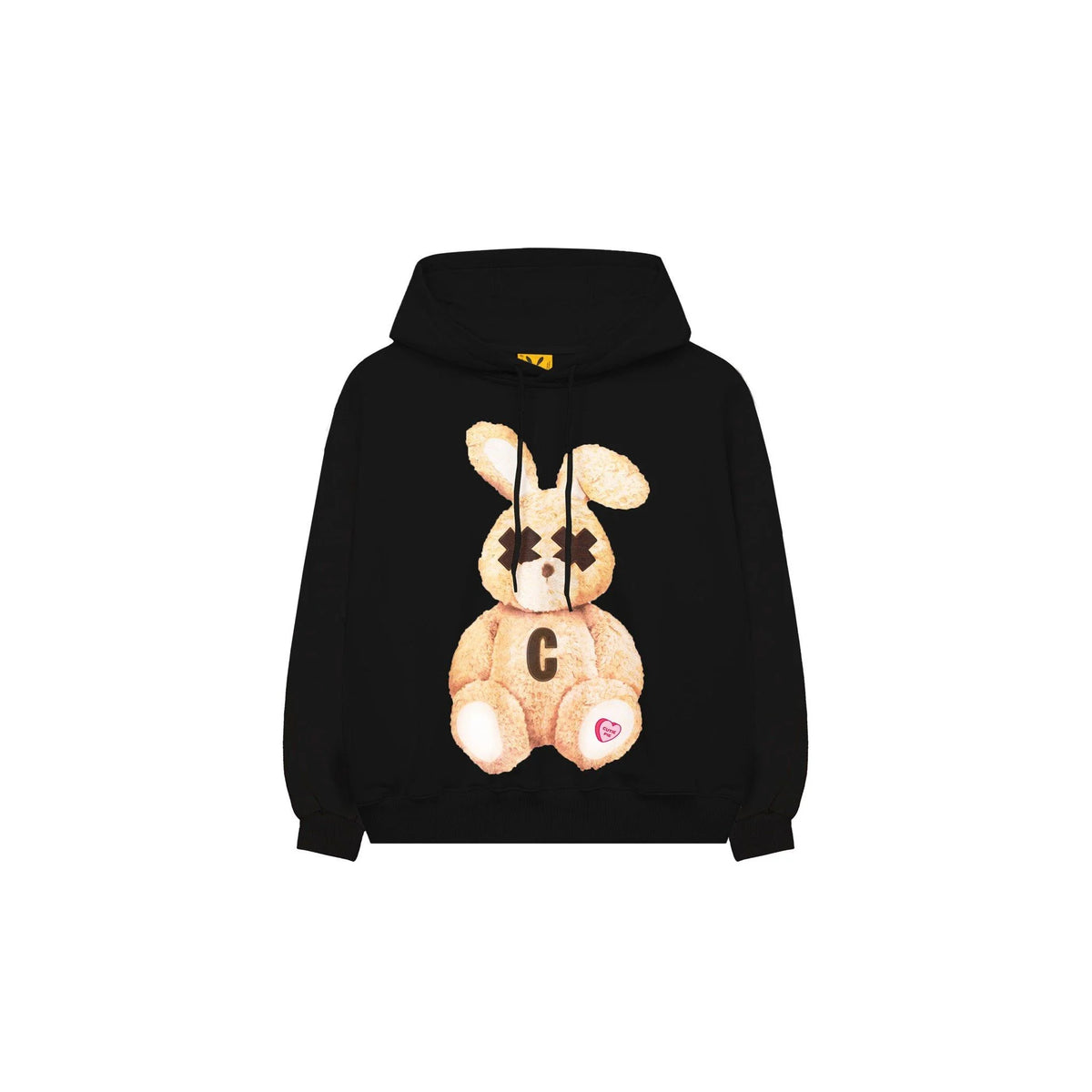 LOVEABLE RABBIT HOODIE – BLACK