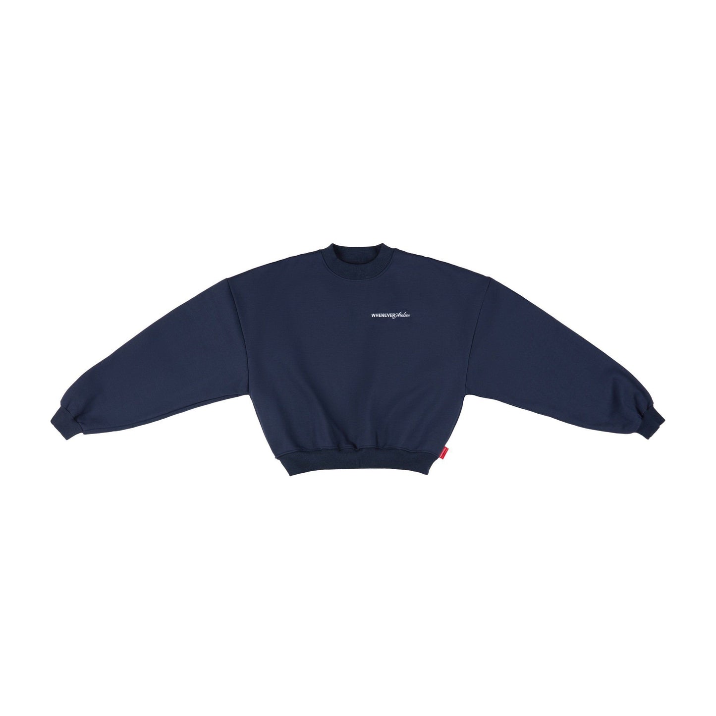 “WHENEVER” BASIC SWEATER / NAVY