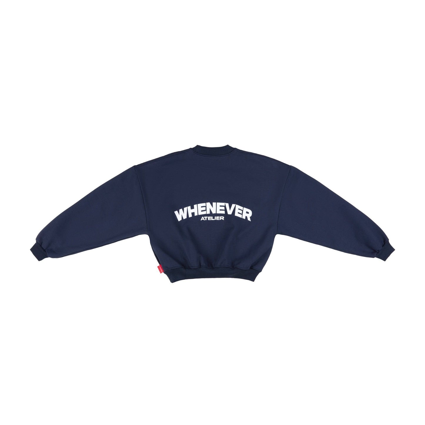 “WHENEVER” BASIC SWEATER / NAVY