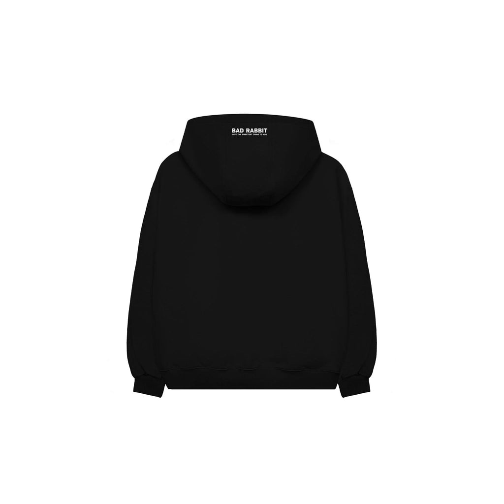 LOVEABLE RABBIT HOODIE – BLACK