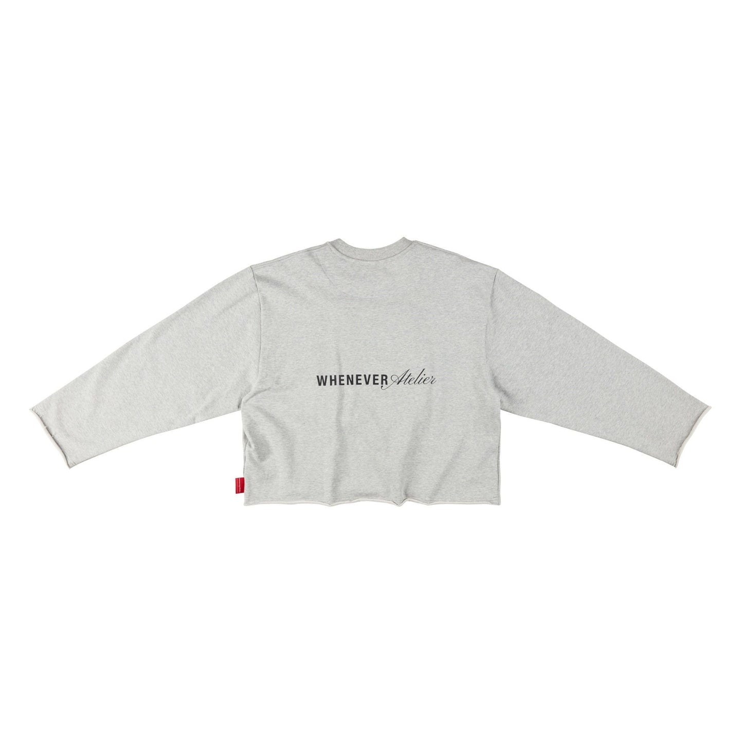 “WHENEVER” BEAR LONG SLEEVES T-SHIRT / GREY
