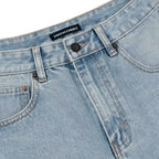 DirtyCoins Denim Shorts Studs - Blue Wash