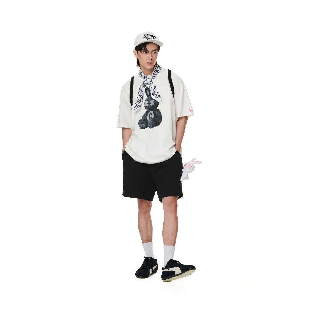 RABBIT DREAM TEE - DREAMER COLLECTION | BLACK - WHITE |