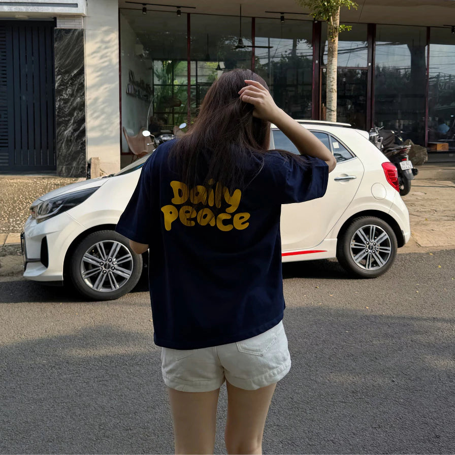 Áo thun local "Ở hiền gặp phiền", áo thun boxy form rộng vải dày dặn 250Gsm 100% Cotton