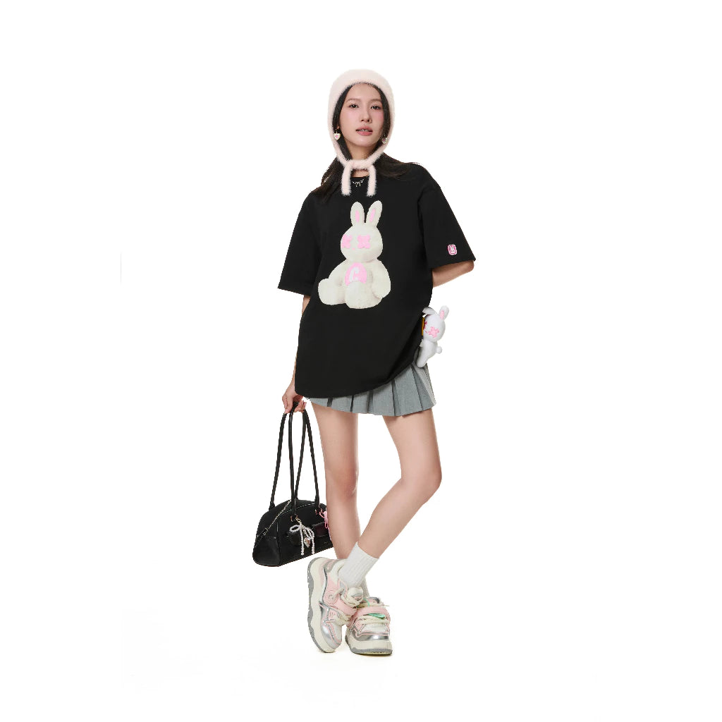 RABBIT DREAM TEE - DREAMER COLLECTION | BLACK - WHITE |