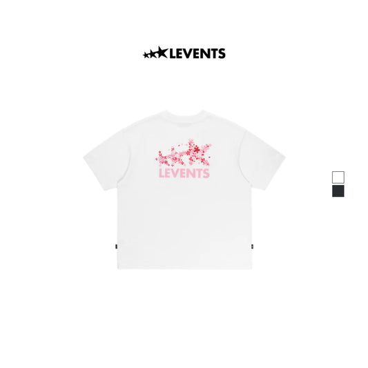 Levents Sakura Signature Logo Semi-Oversized Tee (WHITE)