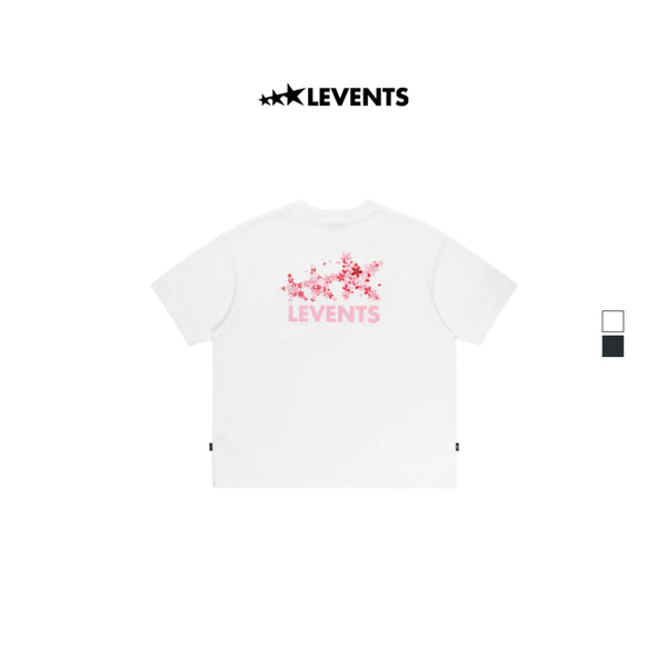 Levents Sakura Signature Logo Semi-Oversized Tee (WHITE)