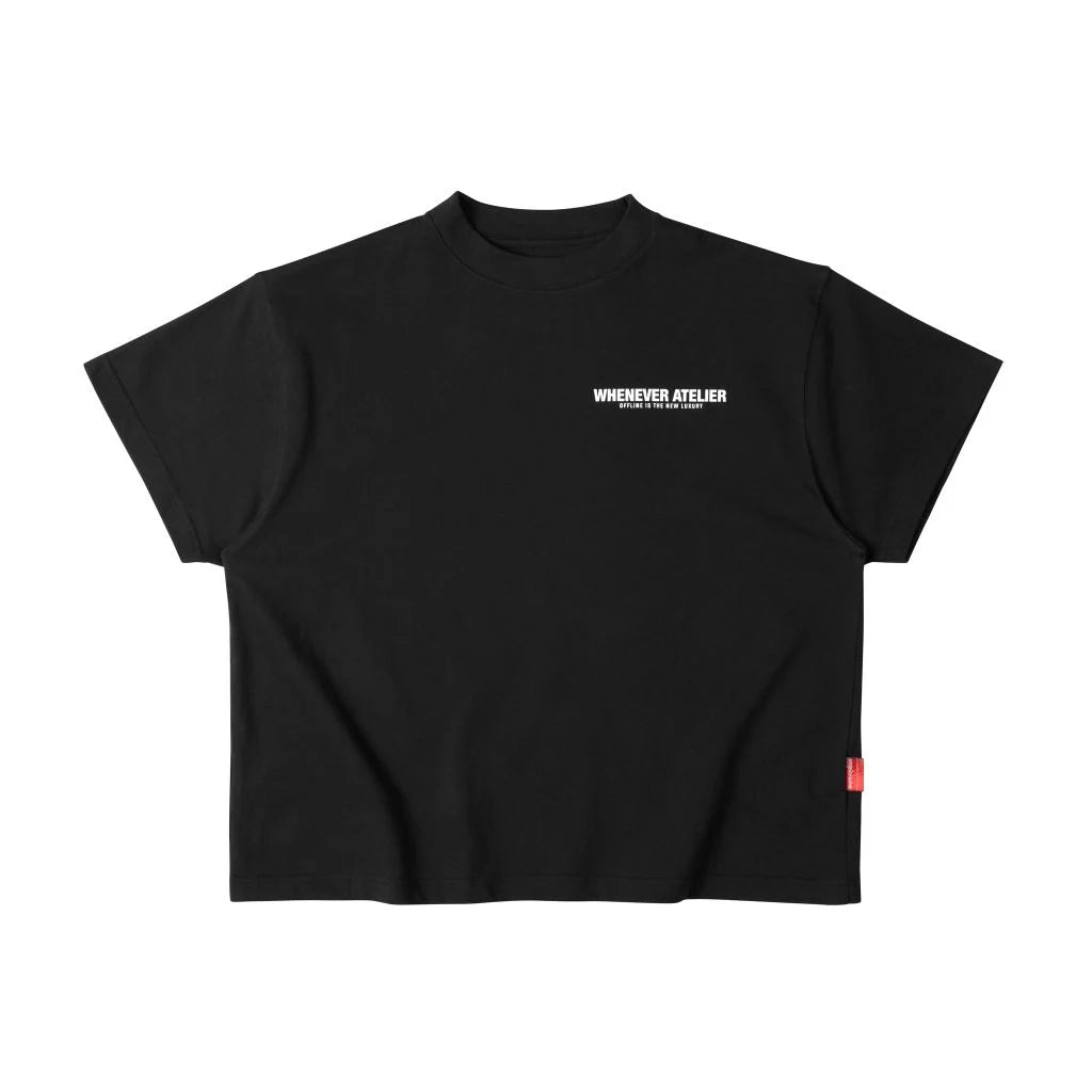 “WHENEVER” OFFLINE T-SHIRT / BLACK