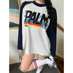 ThePalm Saigon Official - Áo Thun Tay Dài Raglan "RETRO BEACH"