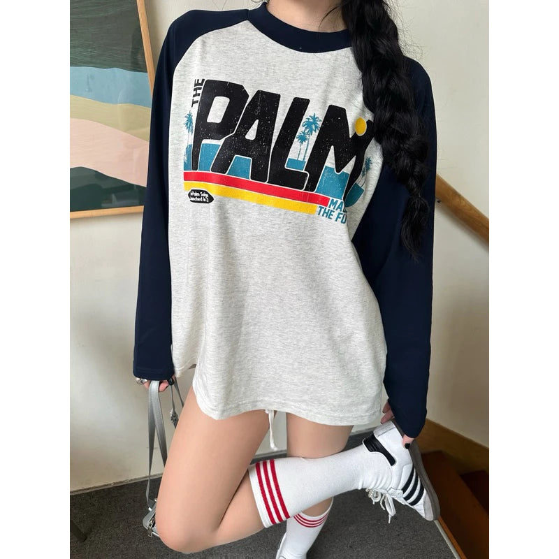 ThePalm Saigon Official - Áo Thun Tay Dài Raglan "RETRO BEACH"