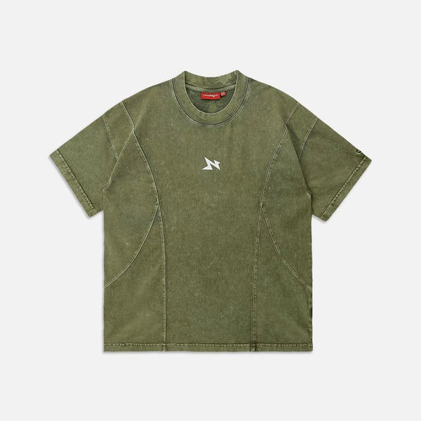 NEEDS OF WISDOM Arcline Acid Washed Tee