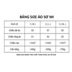 ÁO SƠ MI BOX In " AM " vải Tuytsi chống nhăn Nam Nữ Unisex