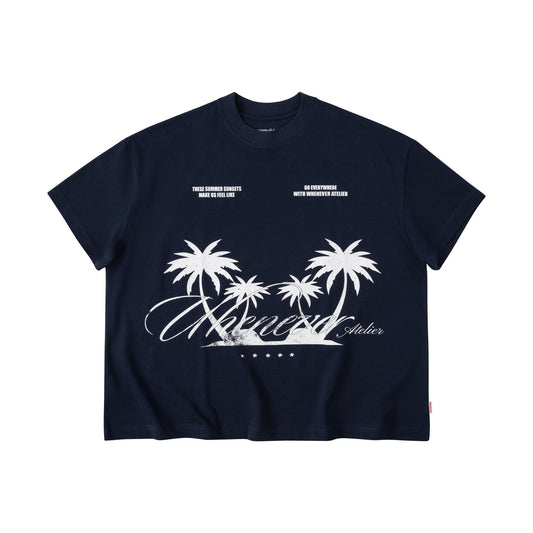 “WHENEVER" CLUB T-SHIRT / NAVY