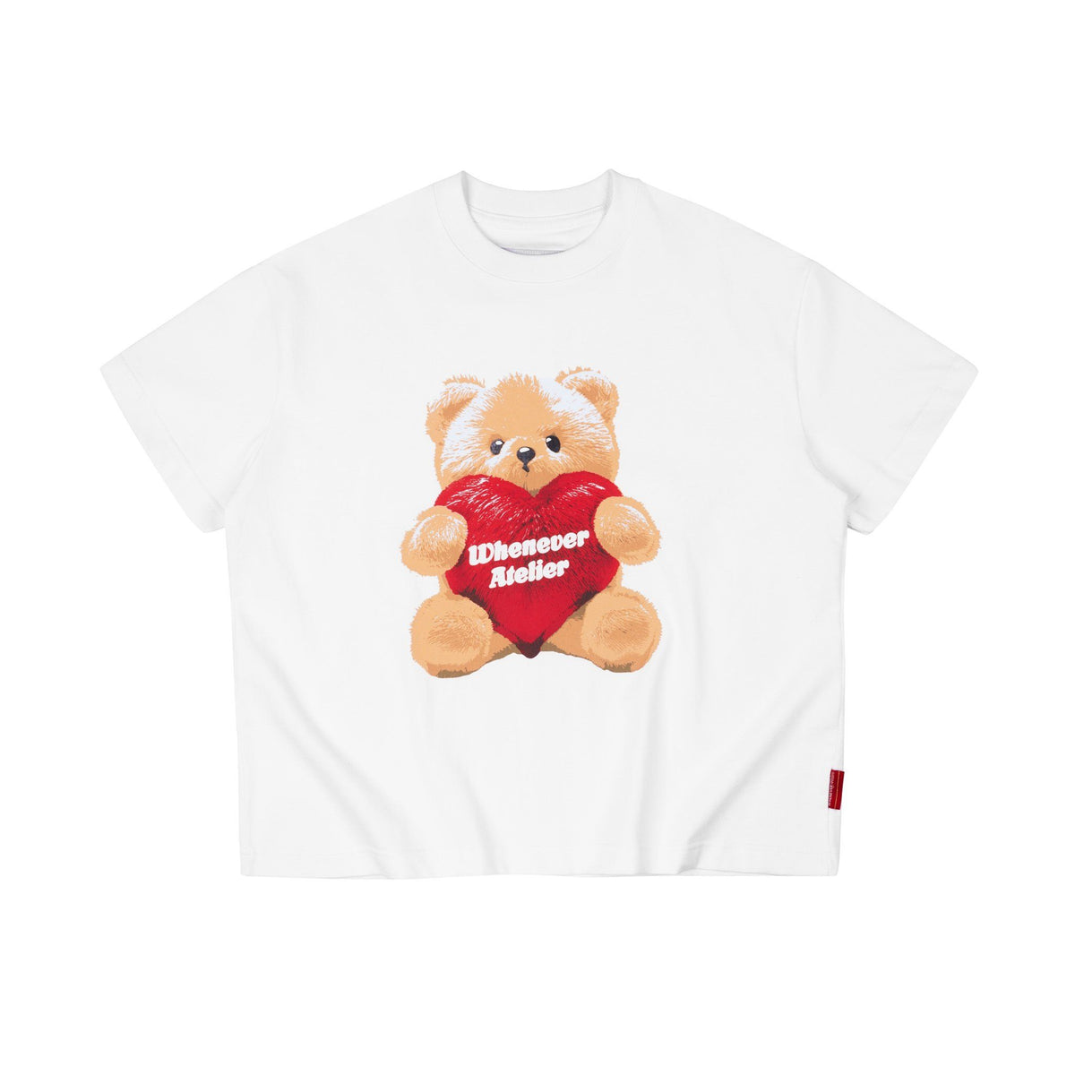 “WHENEVER” BEAR T-SHIRT / WHITE