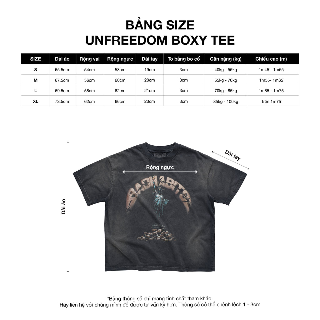 UNFREEDOM BOXY TEE
