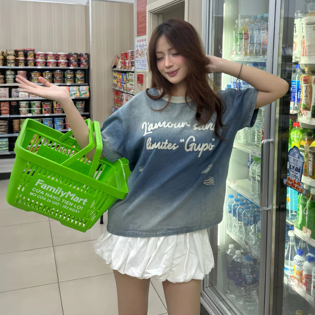 Denim Wash Limitless Club GUPO Tee