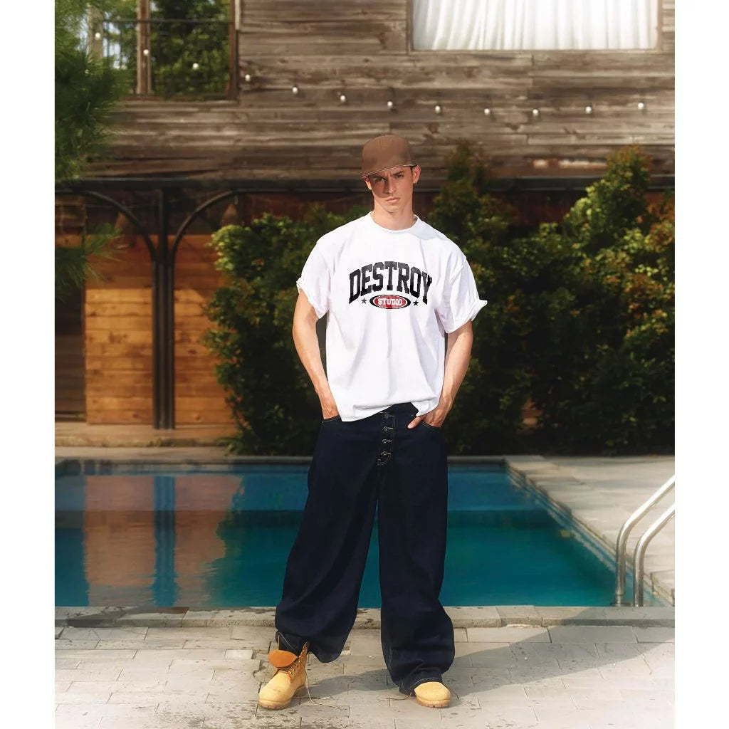 BOXY DESTROY STUDIO AUTHETIC STAR TEE