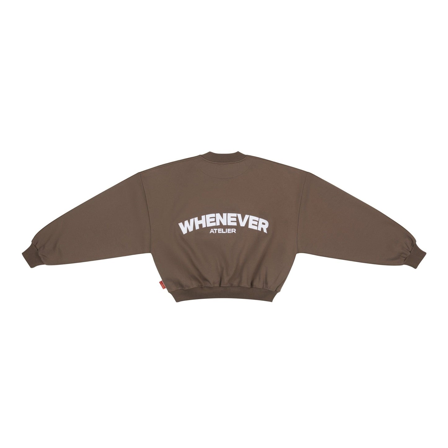 “WHENEVER” BASIC SWEATER / BROWN