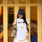 Áo thun oversized boxy, áo thun local "Whocare" 250gsm Cổ Tròn Unisex Nam Nữ Basic