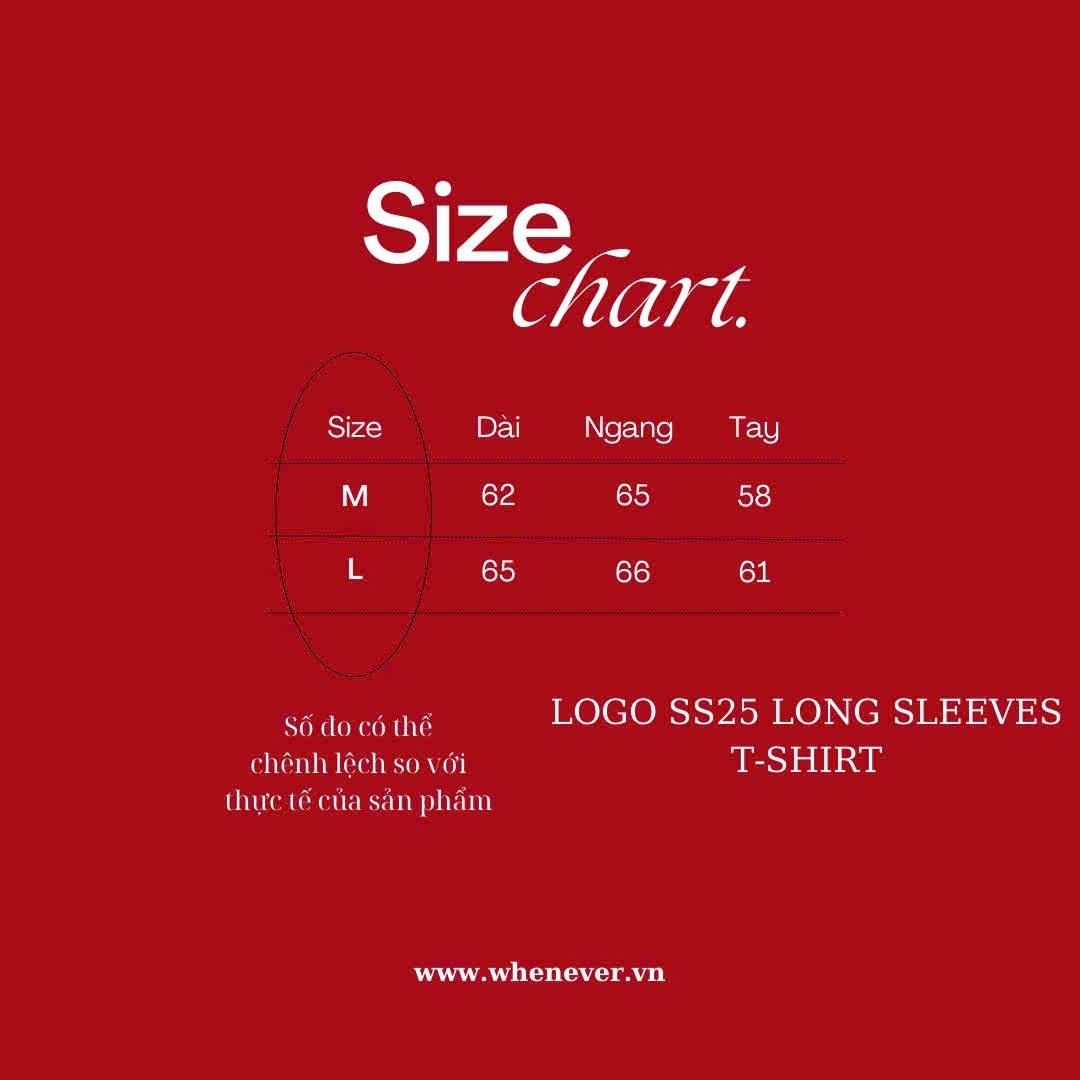 “WHENEVER” LOGO-EMBROIDERED COTTON LONG SLEEVES T-SHIRT / BLACK