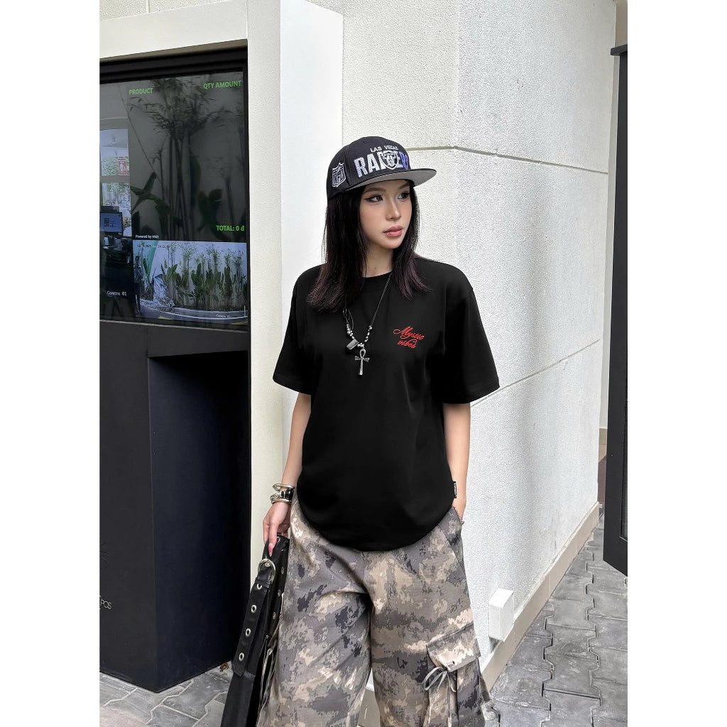 Myst Tee Thêu Chữ Local Brand LUNACY
