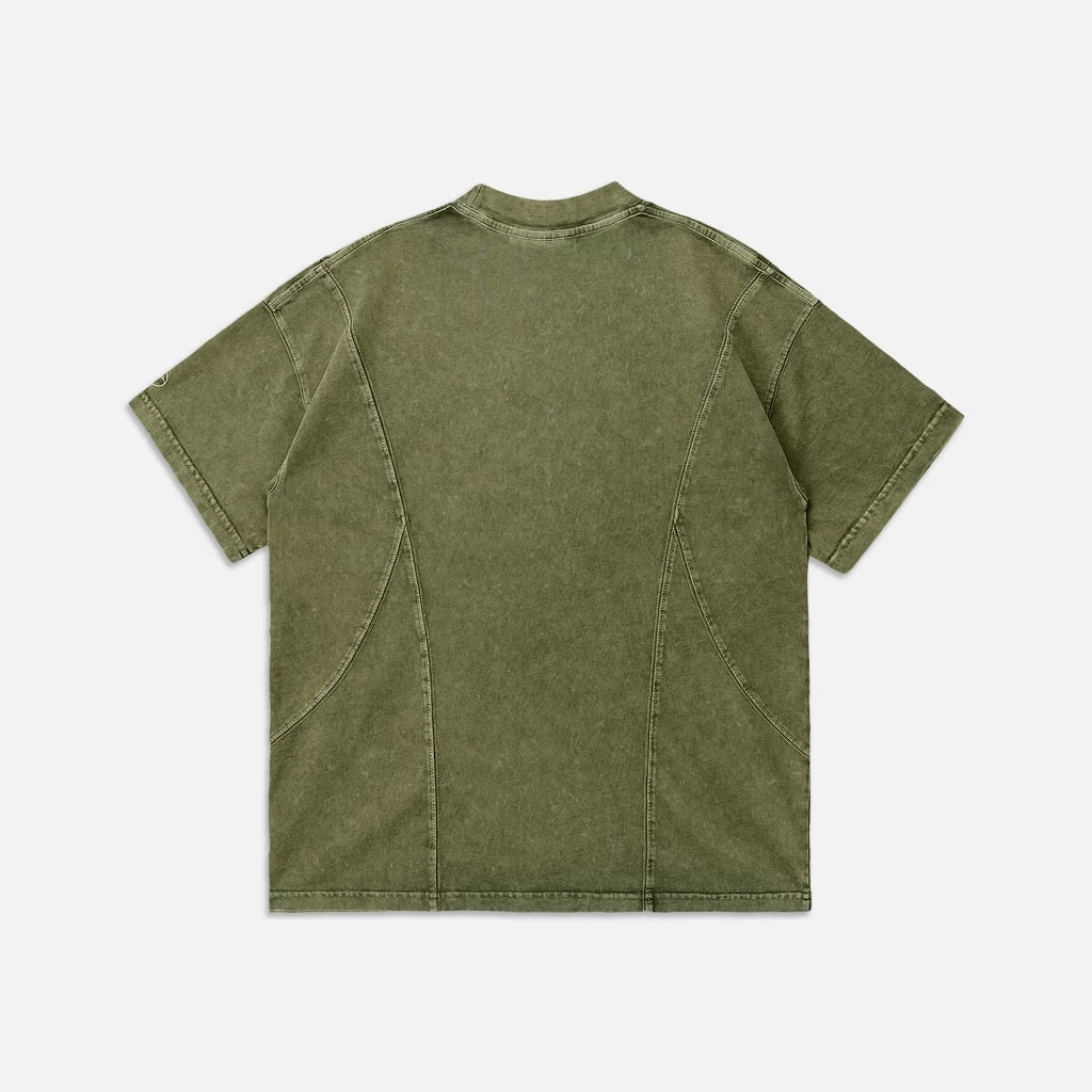 NEEDS OF WISDOM Arcline Acid Washed Tee