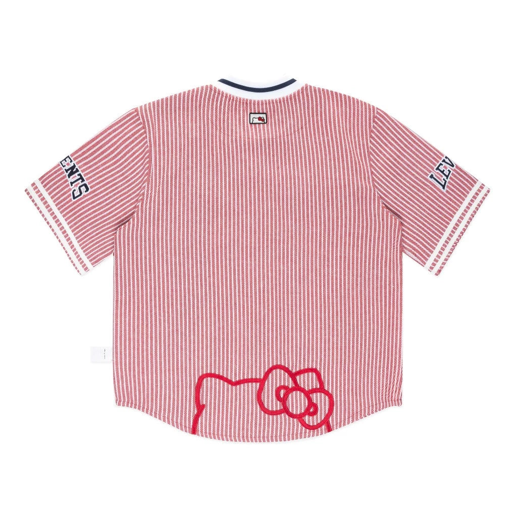 Levents® x Hello Kitty Jersey Striped Baseball Jersey