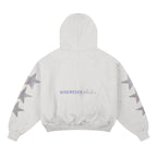 “WHENEVER” SUPER STAR HOODIE ZIP / PREMIUM GREY