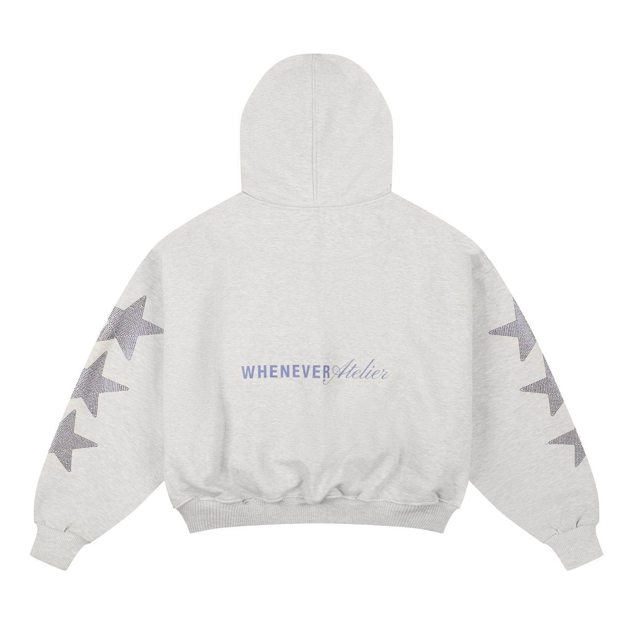 “WHENEVER” SUPER STAR HOODIE ZIP / PREMIUM GREY