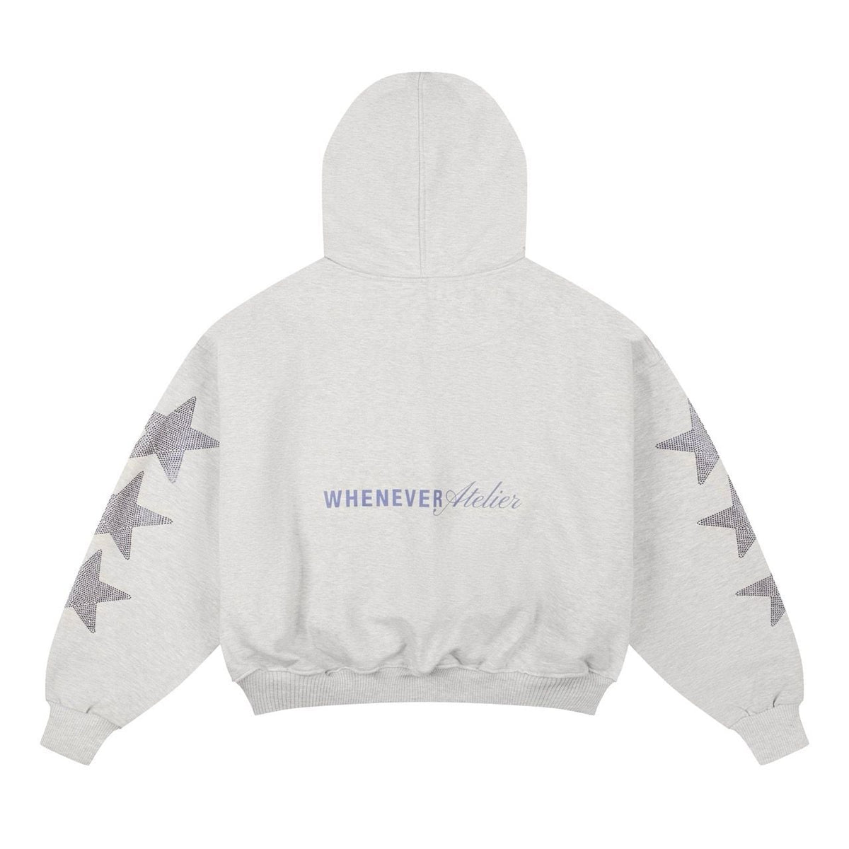 “WHENEVER” SUPER STAR HOODIE ZIP / PREMIUM GREY