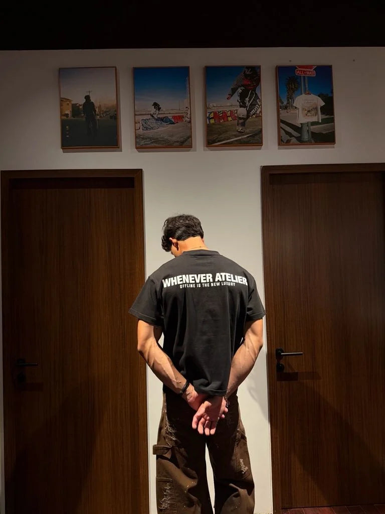 “WHENEVER” OFFLINE T-SHIRT / BLACK