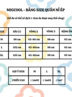 Quần nỉ ống rộng Migcool, quần dài ống suông cạp chun chất nỉ ép premium